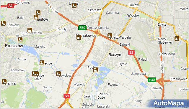 mapa Nowe Grocholice, Nowe Grocholice na mapie Targeo