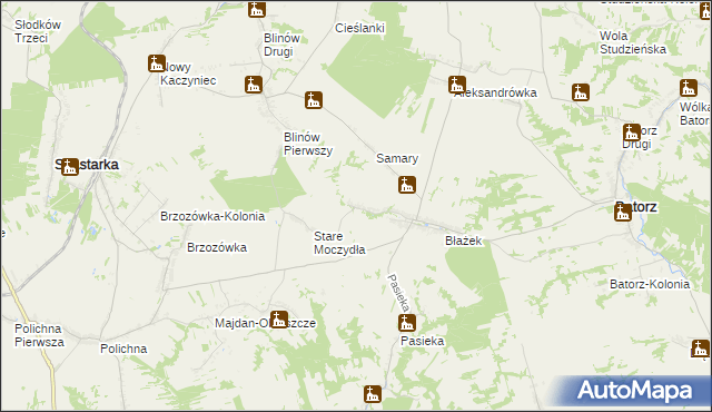 mapa Nowe Moczydła, Nowe Moczydła na mapie Targeo