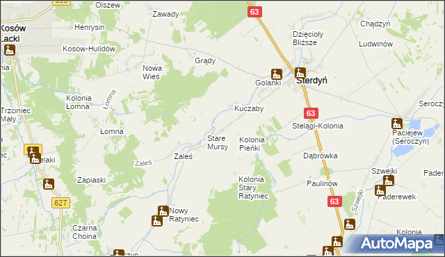 mapa Nowe Mursy, Nowe Mursy na mapie Targeo