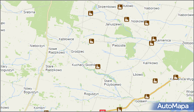 mapa Nowe Przybojewo, Nowe Przybojewo na mapie Targeo