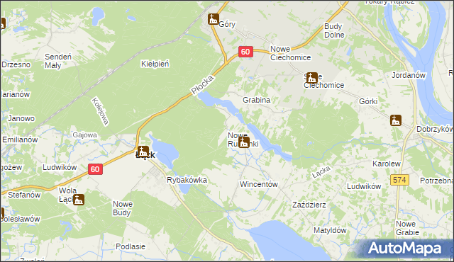 mapa Nowe Rumunki, Nowe Rumunki na mapie Targeo