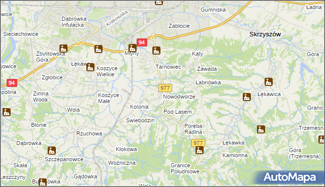 mapa Nowodworze, Nowodworze na mapie Targeo