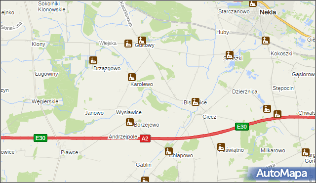 mapa Nowojewo, Nowojewo na mapie Targeo