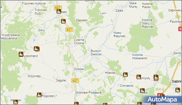 mapa Nowy Buczyn, Nowy Buczyn na mapie Targeo