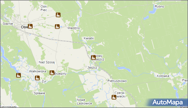 mapa Nowy Jaszcz, Nowy Jaszcz na mapie Targeo