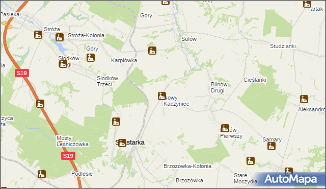 mapa Nowy Kaczyniec, Nowy Kaczyniec na mapie Targeo