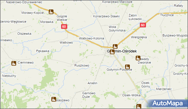 mapa Nowy Kałęczyn, Nowy Kałęczyn na mapie Targeo