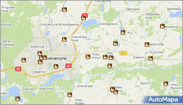 mapa Nowy Klincz, Nowy Klincz na mapie Targeo