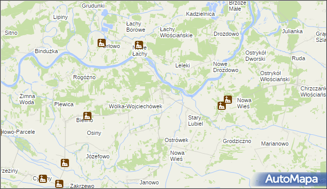 mapa Nowy Lubiel, Nowy Lubiel na mapie Targeo