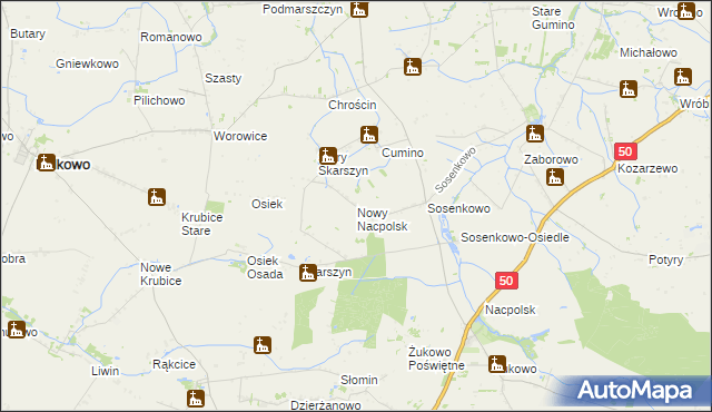 mapa Nowy Nacpolsk, Nowy Nacpolsk na mapie Targeo
