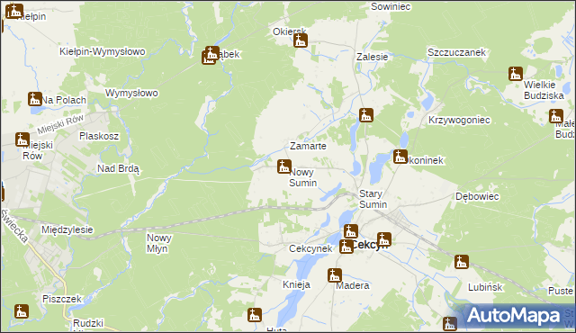 mapa Nowy Sumin, Nowy Sumin na mapie Targeo