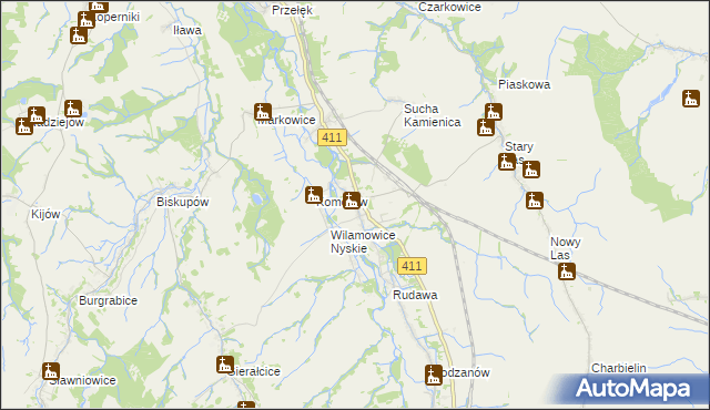 mapa Nowy Świętów, Nowy Świętów na mapie Targeo