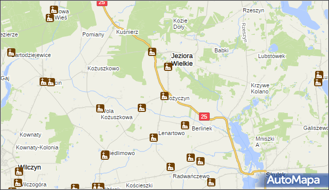 mapa Nożyczyn, Nożyczyn na mapie Targeo