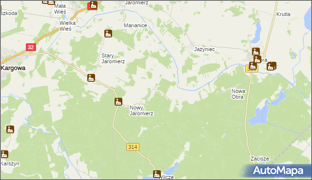 mapa Obra Dolna, Obra Dolna na mapie Targeo