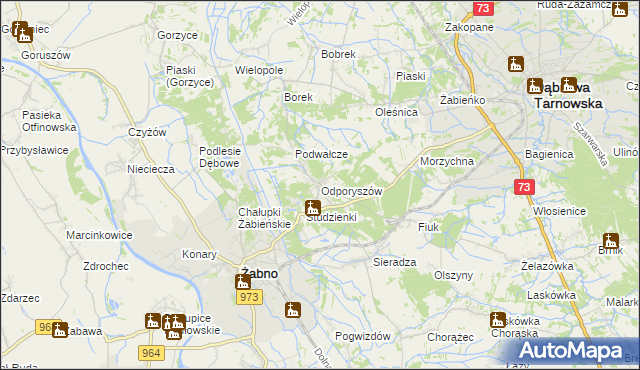 mapa Odporyszów, Odporyszów na mapie Targeo