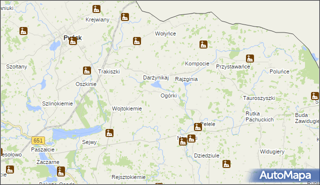 mapa Ogórki, Ogórki na mapie Targeo