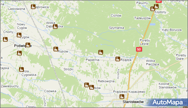 mapa Ołdakowizna, Ołdakowizna na mapie Targeo