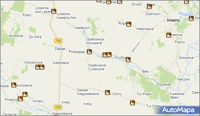 mapa Opatkowice Pojałowskie, Opatkowice Pojałowskie na mapie Targeo