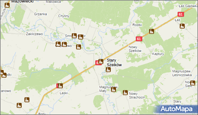 mapa Orzyc, Orzyc na mapie Targeo