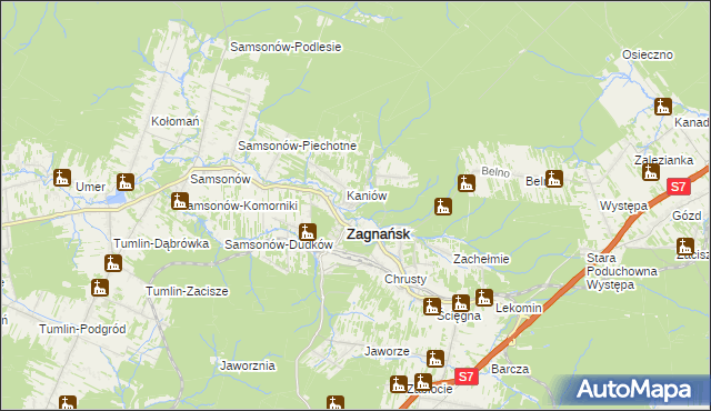mapa Osiedle Kaniów, Osiedle Kaniów na mapie Targeo