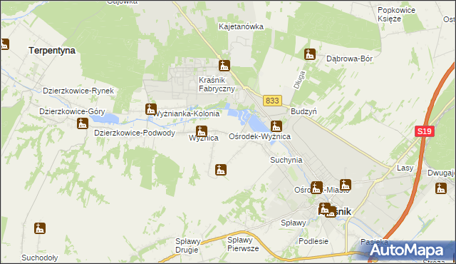 mapa Ośrodek-Wyżnica, Ośrodek-Wyżnica na mapie Targeo