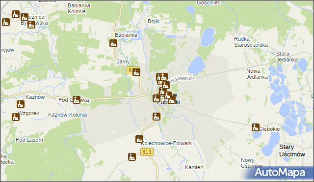 mapa Ostrów Lubelski, Ostrów Lubelski na mapie Targeo