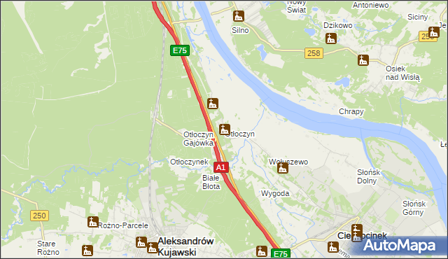 mapa Otłoczyn, Otłoczyn na mapie Targeo