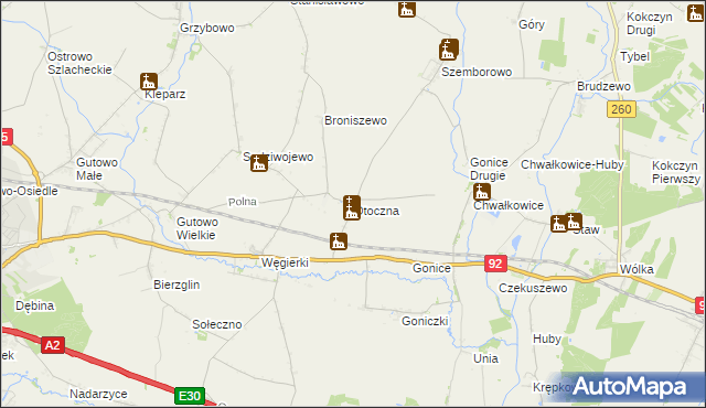 mapa Otoczna, Otoczna na mapie Targeo