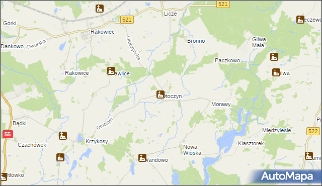 mapa Otoczyn, Otoczyn na mapie Targeo