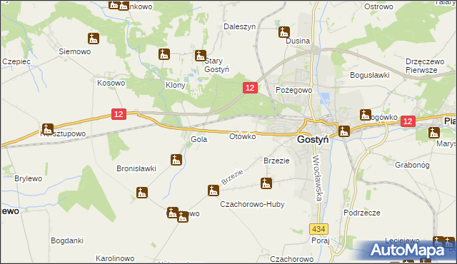 mapa Otówko, Otówko na mapie Targeo