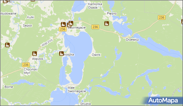 mapa Owink, Owink na mapie Targeo