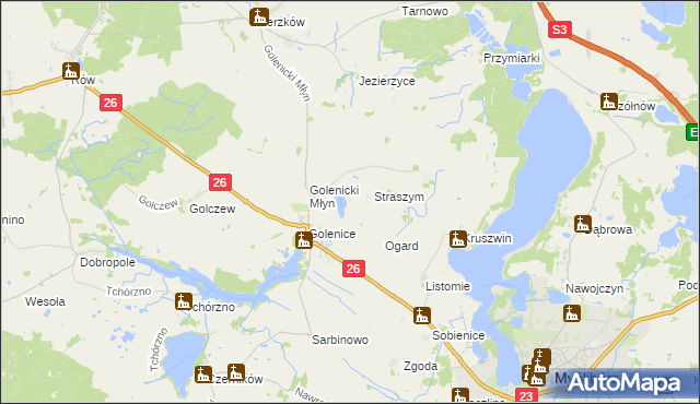 mapa Pacynowo, Pacynowo na mapie Targeo