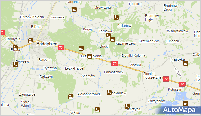 mapa Panaszew, Panaszew na mapie Targeo