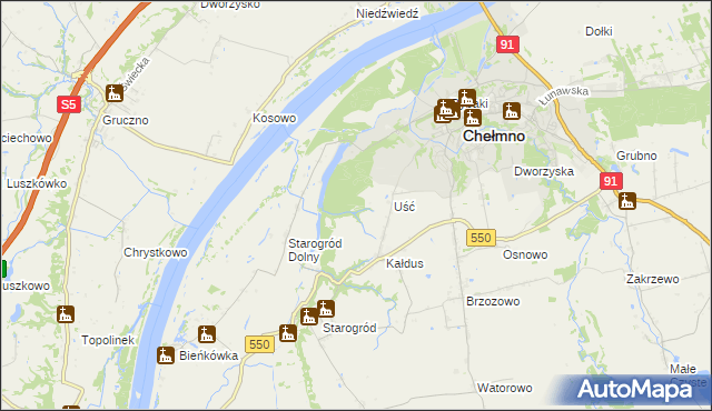 mapa Panieński Ostrów, Panieński Ostrów na mapie Targeo