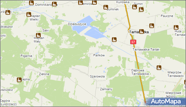 mapa Pańków, Pańków na mapie Targeo