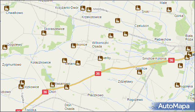 mapa Pasierby, Pasierby na mapie Targeo