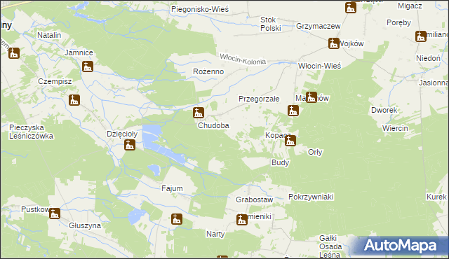 mapa Pęczek, Pęczek na mapie Targeo