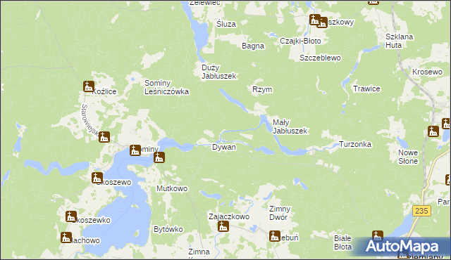 mapa Pełk, Pełk na mapie Targeo