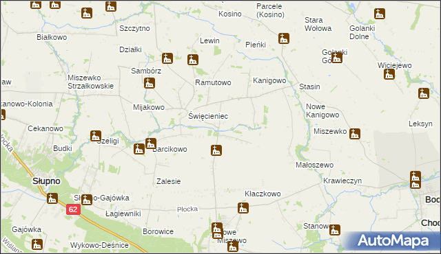 mapa Pepłowo gmina Bodzanów, Pepłowo gmina Bodzanów na mapie Targeo