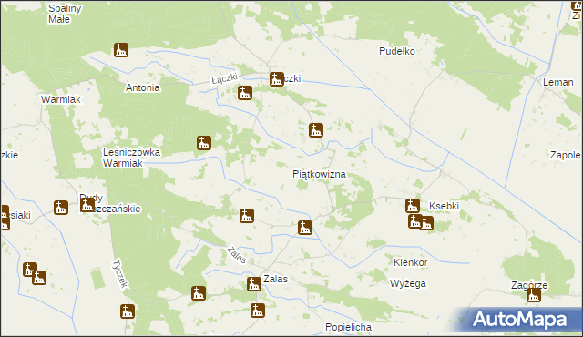 mapa Piątkowizna, Piątkowizna na mapie Targeo