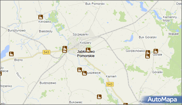 mapa Piecewo gmina Jabłonowo Pomorskie, Piecewo gmina Jabłonowo Pomorskie na mapie Targeo