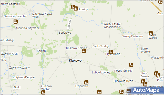 mapa Piętki-Gręzki, Piętki-Gręzki na mapie Targeo