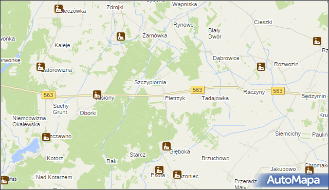 mapa Pietrzyk, Pietrzyk na mapie Targeo