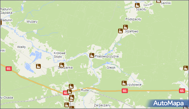 mapa Piłatowszczyzna, Piłatowszczyzna na mapie Targeo