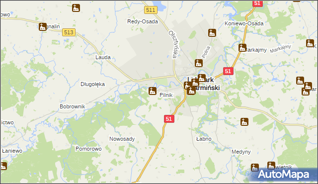 mapa Pilnik, Pilnik na mapie Targeo