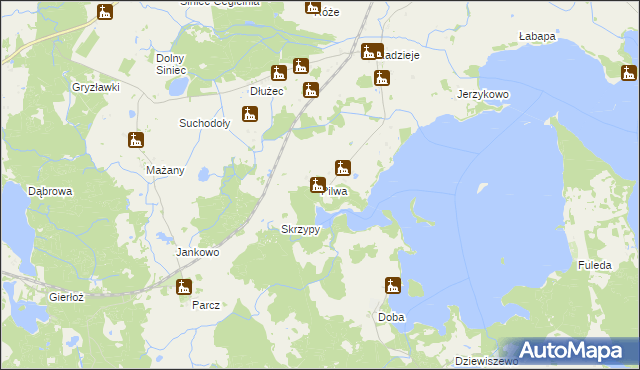 mapa Pilwa gmina Węgorzewo, Pilwa gmina Węgorzewo na mapie Targeo