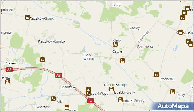 mapa Pióry-Pytki, Pióry-Pytki na mapie Targeo