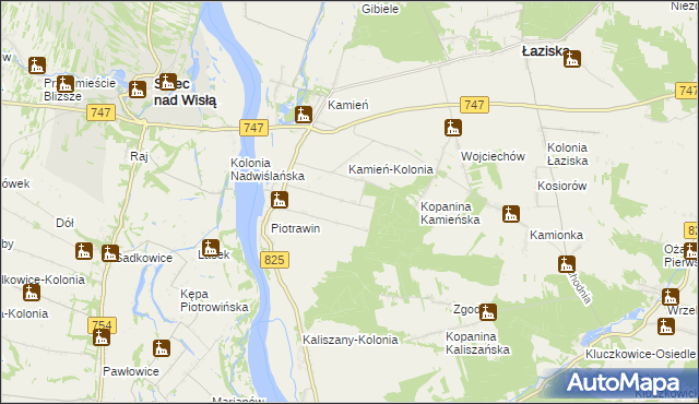 mapa Piotrawin-Kolonia, Piotrawin-Kolonia na mapie Targeo