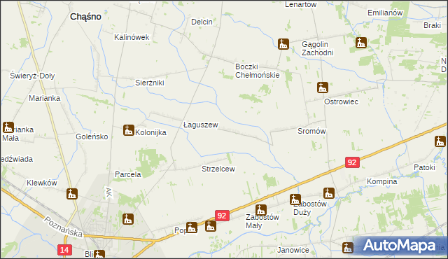 mapa Płaskocin, Płaskocin na mapie Targeo