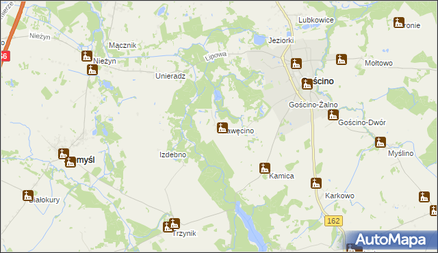 mapa Pławęcino, Pławęcino na mapie Targeo